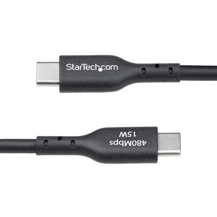 Startech Cable Cargador USB-A a USB-C 3m USB Tipo C Macho - Macho Negro Startech Cable Cargador USB-A a USB-C 3m USB Tipo C Macho - Macho Negro