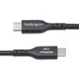 Startech Cable Cargador USB-A a USB-C 3m USB Tipo C Macho - Macho Negro