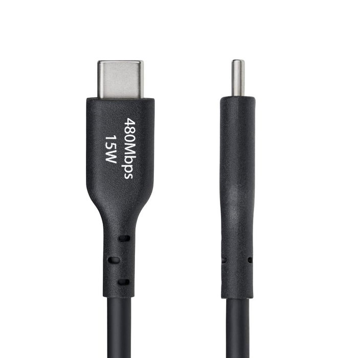 Startech Cable Cargador USB-A a USB-C 3m USB Tipo C Macho - Macho Negro Startech Cable Cargador USB-A a USB-C 3m USB Tipo C Macho - Macho Negro