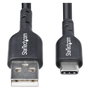StarTech.com Cable cargador USB-A a USB-C de 3m, Negro, USB 2.0, 3A