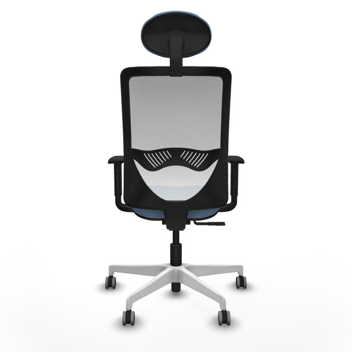 PIQUERAS Y CRESPO Silla de oficina Zulema con mecanismo Sincro, Azul cielo y Blanco PIQUERAS Y CRESPO Silla de oficina Zulema con mecanismo Sincro, Azul cielo y Blanco
