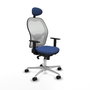 PIQUERAS Y CRESPO Silla de oficina Jorquera Azul Marino y Blanco