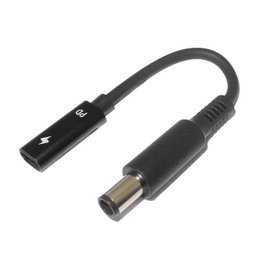 CoreParts Adaptador USB-C a 7.4x5.0mm para Portátil Dell - Cable Conversor de Carga 100W