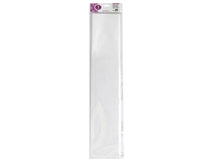 Liderpapel Papel crespon Blanco 50 cm x 2,5 m 34g/m2