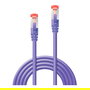 LINDY Cable de Red Patch Cord Cat6 S/FTP 1 m Violeta, Blindaje S-STP, Conectores RJ-45 Macho, 10/100/1000Base-T(X), 250 MHz, RoHS, UL, California Prop 65