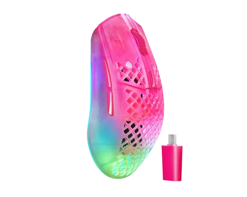 SteelSeries Aerox 3 Wireless Gen 2 Ratón de Juego Magenta Haze