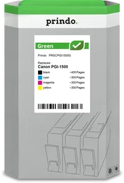 Prindo Multipack de tinta Negro, Cian, Magenta, Amarillo PRSCPGI1500G Green