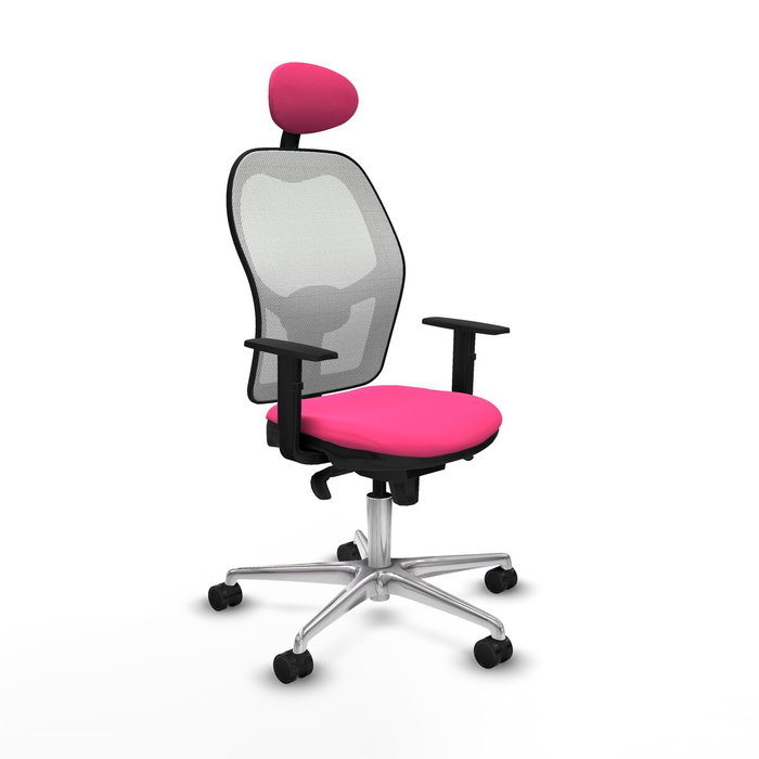 PIQUERAS Y CRESPO Silla de oficina Jorquera Rosa y Blanco PIQUERAS Y CRESPO Silla de oficina Jorquera Rosa y Blanco