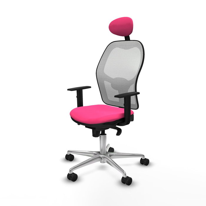 PIQUERAS Y CRESPO Silla de oficina Jorquera Rosa y Blanco PIQUERAS Y CRESPO Silla de oficina Jorquera Rosa y Blanco