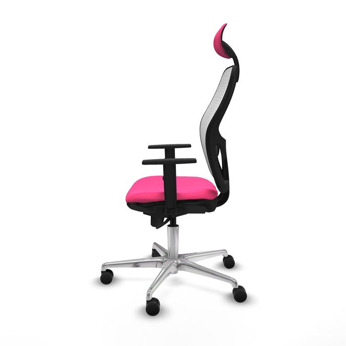 PIQUERAS Y CRESPO Silla de oficina Jorquera Rosa y Blanco PIQUERAS Y CRESPO Silla de oficina Jorquera Rosa y Blanco