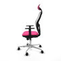 PIQUERAS Y CRESPO Silla de oficina Jorquera Rosa y Blanco