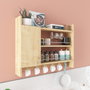 Hanah Home Estantería de Cocina Roble 85x15x65 cm Tablero Partículas Melamina Cocina Elegante Funcional Almacenamiento Organización