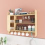 Hanah Home Estantería de Cocina Roble 85x15x65 cm Tablero Partículas Melamina Cocina Elegante Funcional Almacenamiento Organización