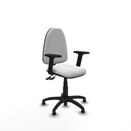 PIQUERAS Y CRESPO Silla de oficina Aýna Blanca con Brazos 2D