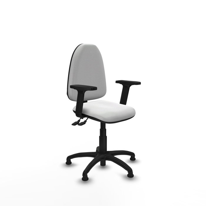 PIQUERAS Y CRESPO Silla de oficina Aýna Blanca con Brazos 2D PIQUERAS Y CRESPO Silla de oficina Aýna Blanca con Brazos 2D
