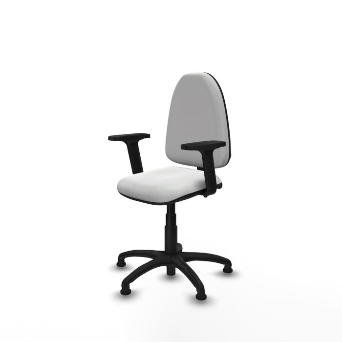 PIQUERAS Y CRESPO Silla de oficina Aýna Blanca con Brazos 2D PIQUERAS Y CRESPO Silla de oficina Aýna Blanca con Brazos 2D