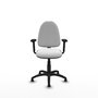 PIQUERAS Y CRESPO Silla de oficina Aýna Blanca con Brazos 2D