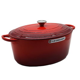 Le Creuset Olla Roaster Oval Signature 40 cm, Color Rojo Cereza, 21178400602430