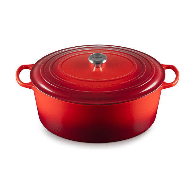 Le Creuset Signature Roaster oval 40cm cherry red en rojo cereza Le Creuset Signature Roaster oval 40cm cherry red en rojo cereza