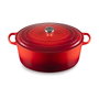 Le Creuset Signature Roaster oval 40cm cherry red en rojo cereza
