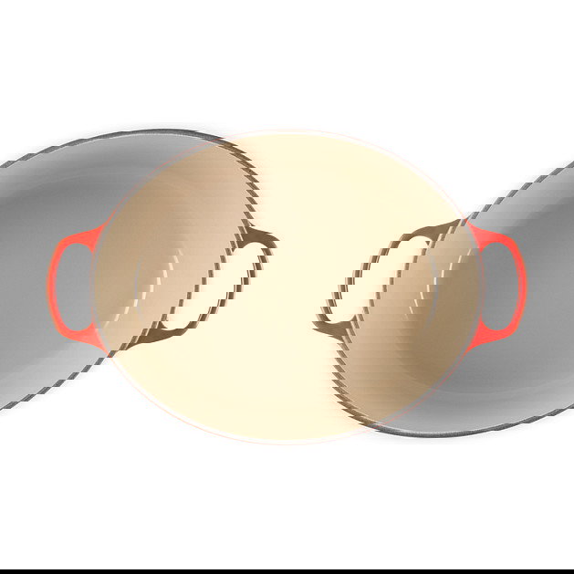 Le Creuset Bratpfanne 2022516 Bräter, 40 cm 13,9 L Volumen, kirschrot Rot, Gusseisen mit Deckel