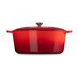 Le Creuset Signature Roaster oval 40cm cherry red en rojo cereza