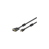 Goobay Cable HDMI a DVI-D de 2 m con contactos chapados en oro