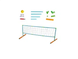 Mjd Juego de Volleyball Acuático para Agua +6 Años con Red Inflable y Bomba para Piscina