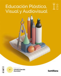 SANTILLANA, (22).PLASTICA 1ºESO (CONSTRUYENDO MUNDOS) - AA.VV