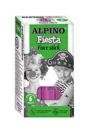 Maquillaje Alpino Fiesta Face Stick Barra De 5 Gr. Violeta (Set de 6)