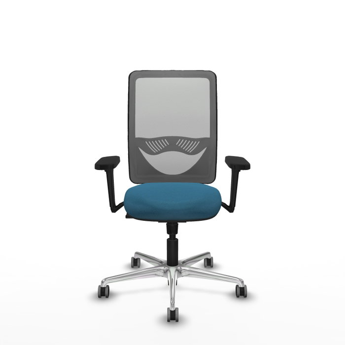 PIQUERAS Y CRESPO Silla de oficina Zulema con mecanismo Sincro, Verde petróleo y Gris PIQUERAS Y CRESPO Silla de oficina Zulema con mecanismo Sincro, Verde petróleo y Gris