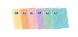 Libreta Grapada Oxford School Easybook A4 48H Cuadric.4X4 Col.Pastel Sur.(6) (Set de 10)