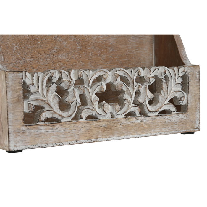 DKD Home Decor Organizador de Cartas de Mango Decape Natural DKD Home Decor Organizador de Cartas de Mango Decape Natural