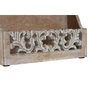 DKD Home Decor Organizador de Cartas de Mango Decape Natural