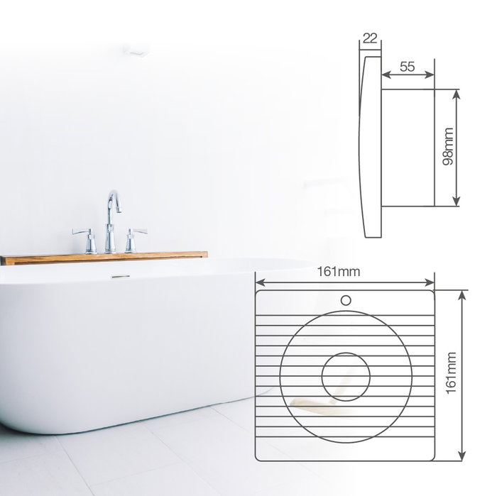GSC Evolution Extractor doméstico Lapai con sensor de movimiento Ø100mm