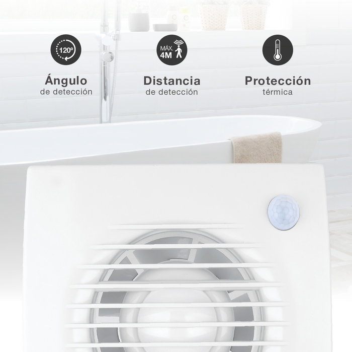 GSC Evolution Extractor doméstico Lapai con sensor de movimiento Ø100mm