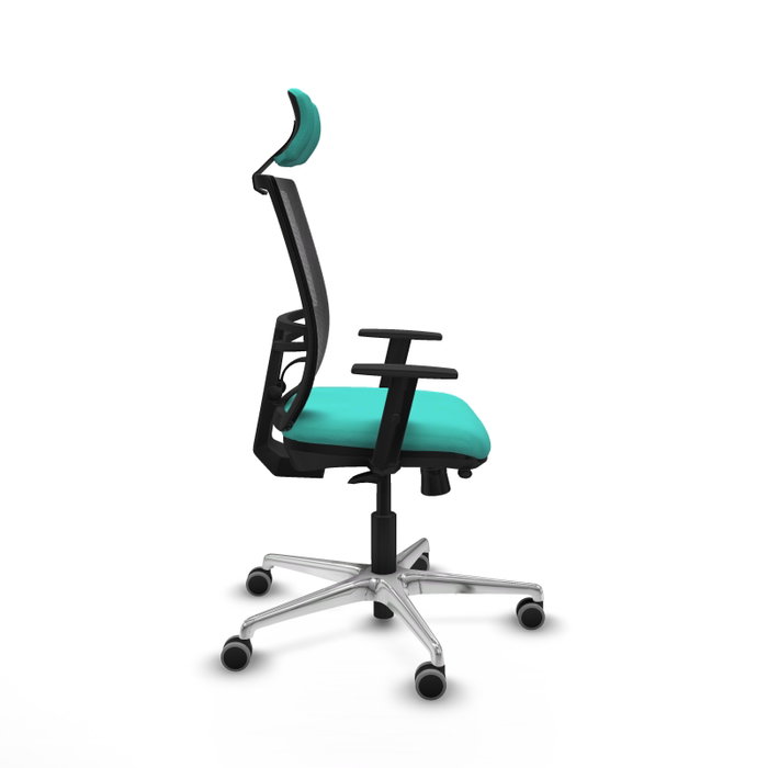 PIQUERAS Y CRESPO Silla de oficina Yunquera con mecanismo Sincro/Traslack, Turquesa y Negro PIQUERAS Y CRESPO Silla de oficina Yunquera con mecanismo Sincro/Traslack, Turquesa y Negro