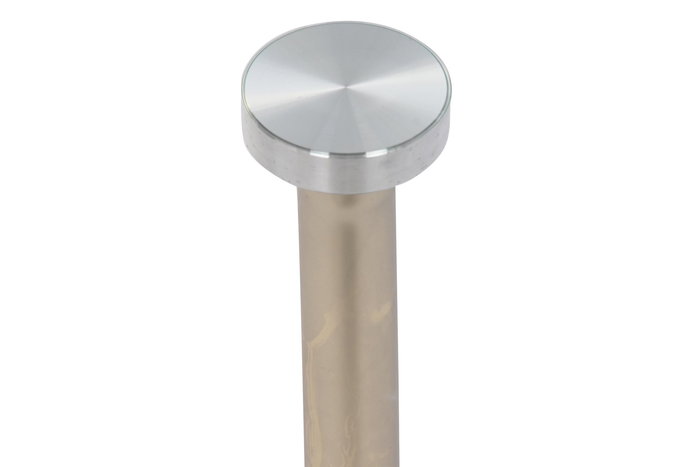 DKD Home Decor Mesita Auxiliar Moderno Dorado Negro Acero Cristal 45 x 50 x 45 cm