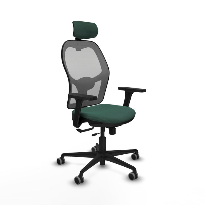 PIQUERAS Y CRESPO Silla de oficina Jorquera Sincro/Traslack Verde botella y Gris PIQUERAS Y CRESPO Silla de oficina Jorquera Sincro/Traslack Verde botella y Gris