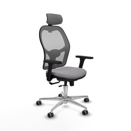 PIQUERAS Y CRESPO Silla de oficina Jorquera Gris con mecanismo Sincro/Traslack