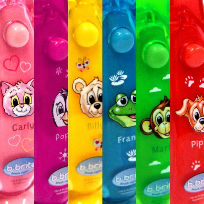 Tom et Zoe Cepillo Dientes Infantil con Luz Led Parpadeante para Niños de 3-6 Años