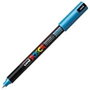 POSCA Marcador PC-1MR No Permanente Punta Extrafina 0.7mm Azul Metálico