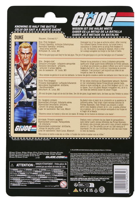 Hasbro G.I. Joe Classified Series Retro Figura Duke 15 cm