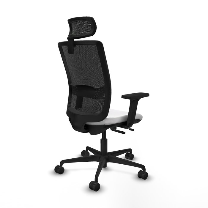 PIQUERAS Y CRESPO Silla de oficina Haches, Mecanismo Sincro/Traslack, Blanco y Negro PIQUERAS Y CRESPO Silla de oficina Haches, Mecanismo Sincro/Traslack, Blanco y Negro