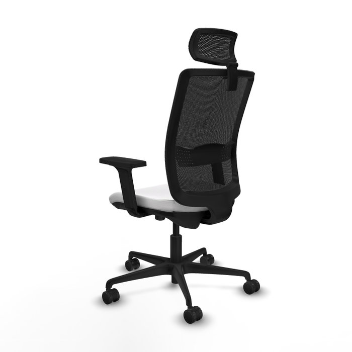 PIQUERAS Y CRESPO Silla de oficina Haches, Mecanismo Sincro/Traslack, Blanco y Negro PIQUERAS Y CRESPO Silla de oficina Haches, Mecanismo Sincro/Traslack, Blanco y Negro