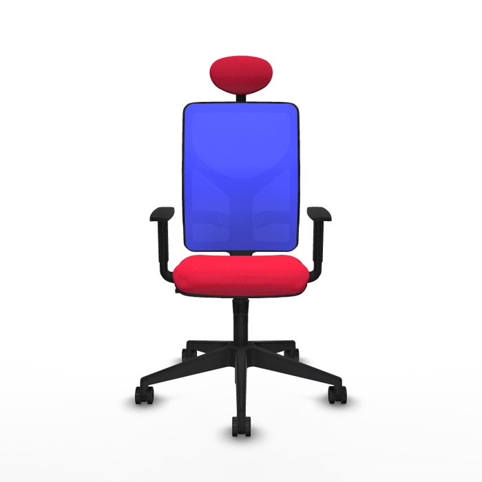 PIQUERAS Y CRESPO Silla de oficina Motilla con mecanismo Sincro, Rojo y Azul PIQUERAS Y CRESPO Silla de oficina Motilla con mecanismo Sincro, Rojo y Azul