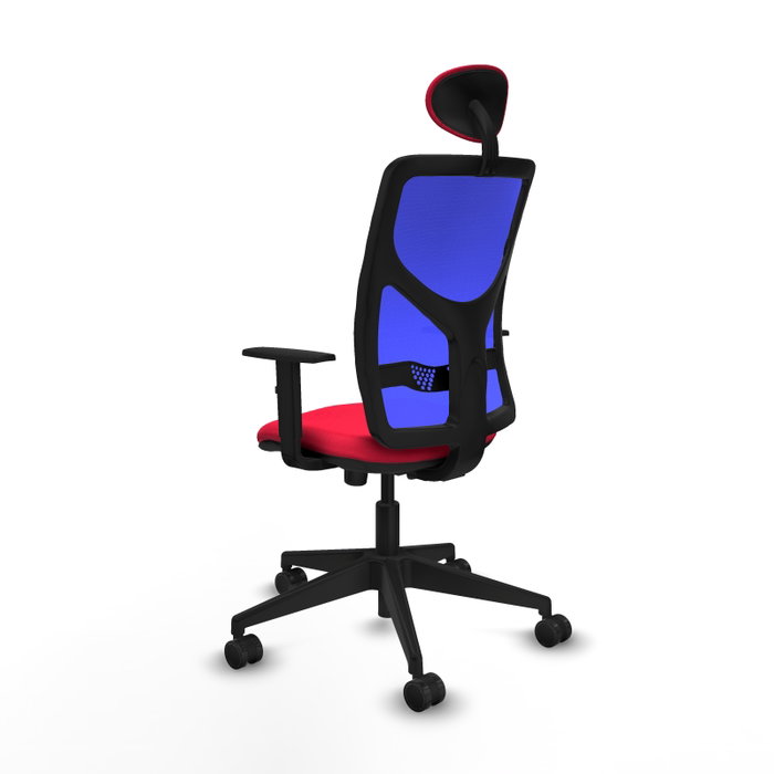PIQUERAS Y CRESPO Silla de oficina Motilla con mecanismo Sincro, Rojo y Azul PIQUERAS Y CRESPO Silla de oficina Motilla con mecanismo Sincro, Rojo y Azul