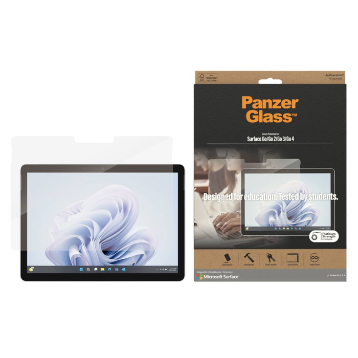 PanzerGlass Protector de Pantalla para Microsoft Surface Go 2 3 4