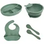 Thermobaby AAAMA84020 Pack Comida de Silicona - Verde Cactus