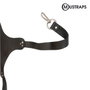 Arnés Mustraps para Bombo Cruzada Espalda Color Negro